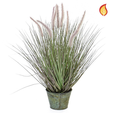 Grass Dogtail Grass with metal pot 58cm FR-S2