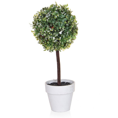 CH-Topiary Ball with Stone Pot 52cm