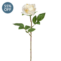SF Rose Single White W 42cm