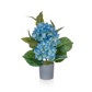 PP Hydrangea Blue in Grey Pot 45cm