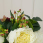 PP Hydrangea & Peony White In Vase HY 30cm